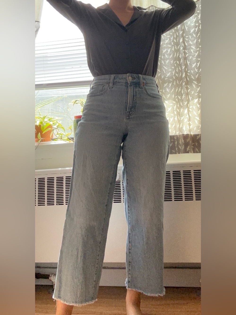 Madewell the curvy perfect vintage wide leg crop jean size 26